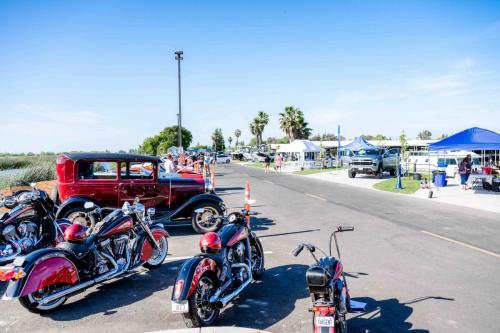motorcycles at marina