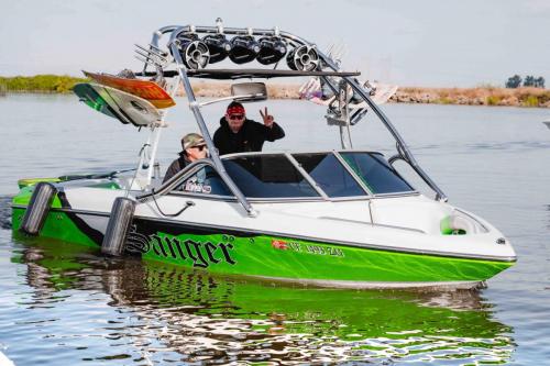 boat in water at marina